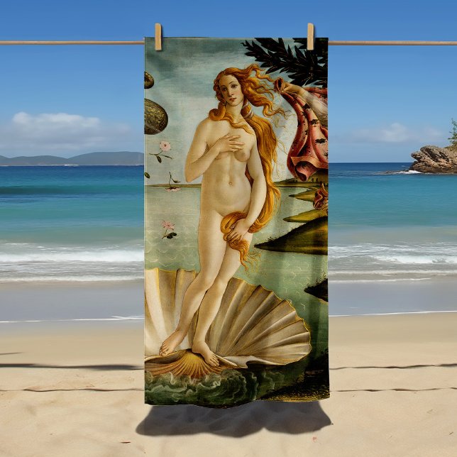 Die Geburt der Venus | Botticelli Strandtuch (Von Creator hochgeladen)