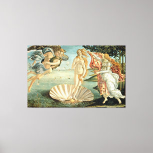 Die Geburt der Venus, c.1485 (Tempera auf der Lein Leinwanddruck