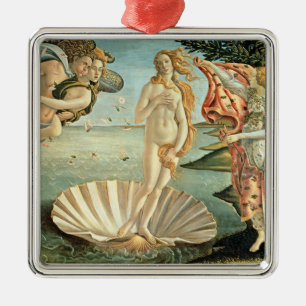 Die Geburt der Venus, c.1485 (Tempera auf der Lein Silbernes Ornament