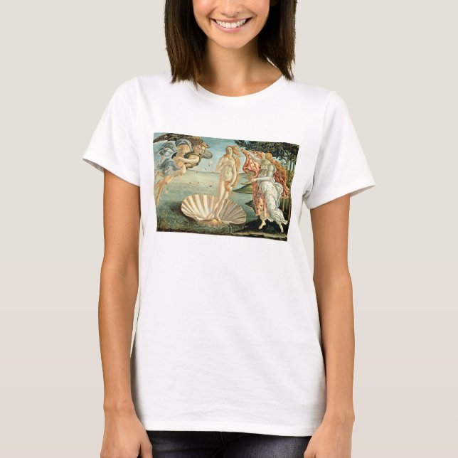 Die Geburt der Venus, c.1485 (Tempera auf der Lein T-Shirt (Vorderseite)