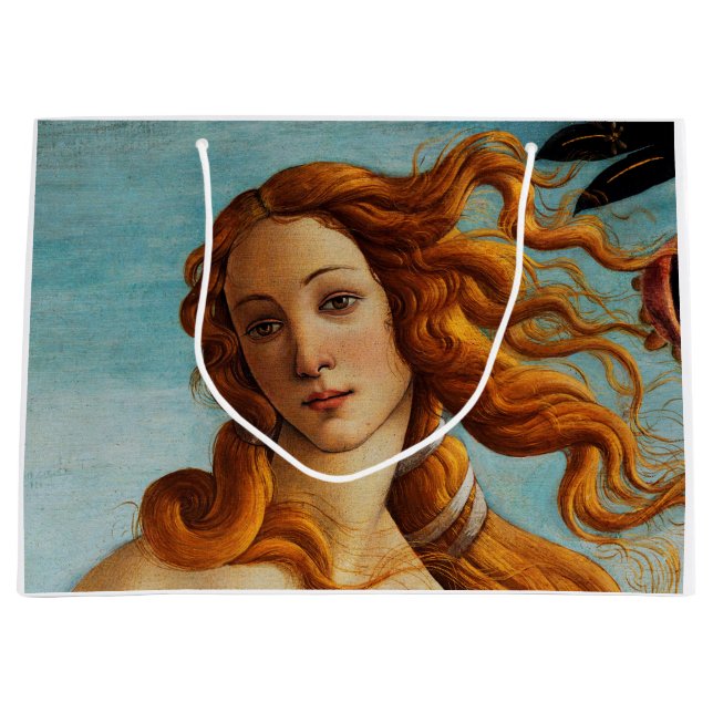 Die Geburt der Venus (Detail), Sandro Botticelli Große Geschenktüte (Vorderseite)