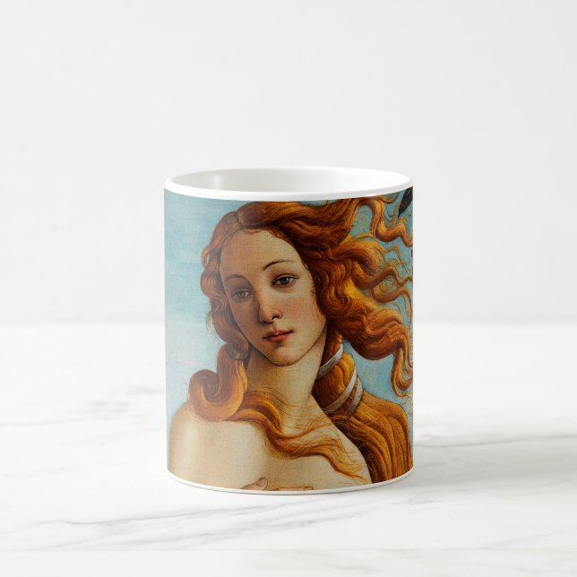 Die Geburt der Venus (Detail), Sandro Botticelli Kaffeetasse (Mittel)