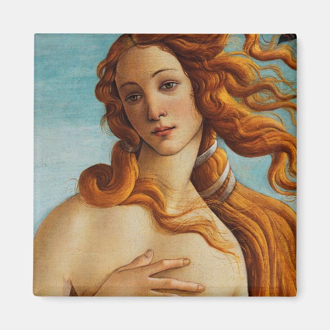 Die Geburt der Venus (Detail), Sandro Botticelli Magnet (Vorne)