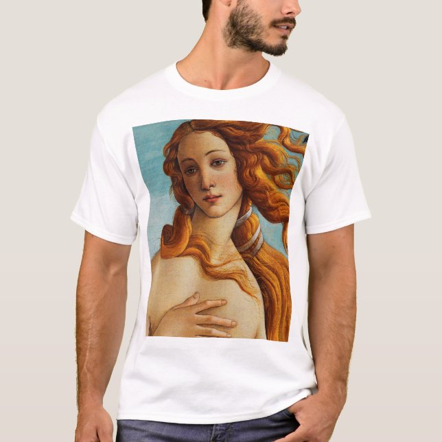Die Geburt der Venus (Detail), Sandro Botticelli T-Shirt (Vorderseite)