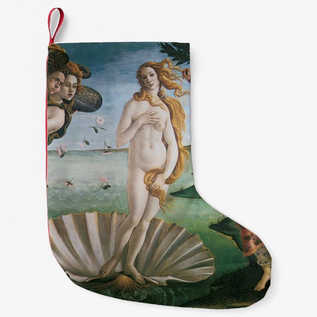 Die Geburt der Venus durch Sandro Botticelli, Rena Kleiner Weihnachtsstrumpf (Vorderseite)