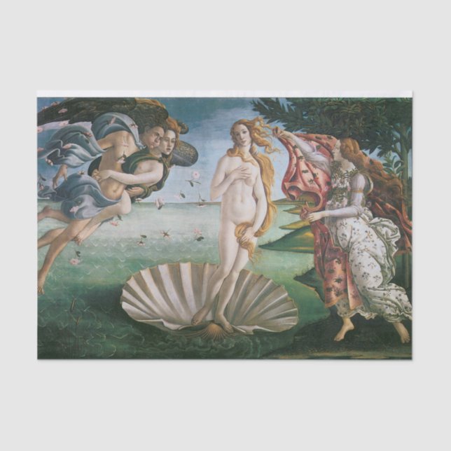Die Geburt der Venus durch Sandro Botticelli, Rena Seidenpapier (Vorderseite)