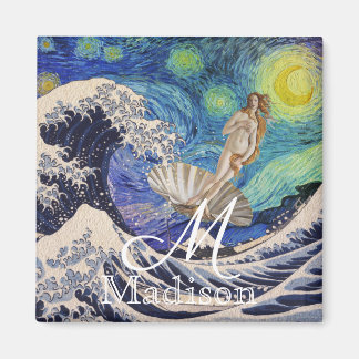 Die Geburt der Venus in der Großen Welle Magnet