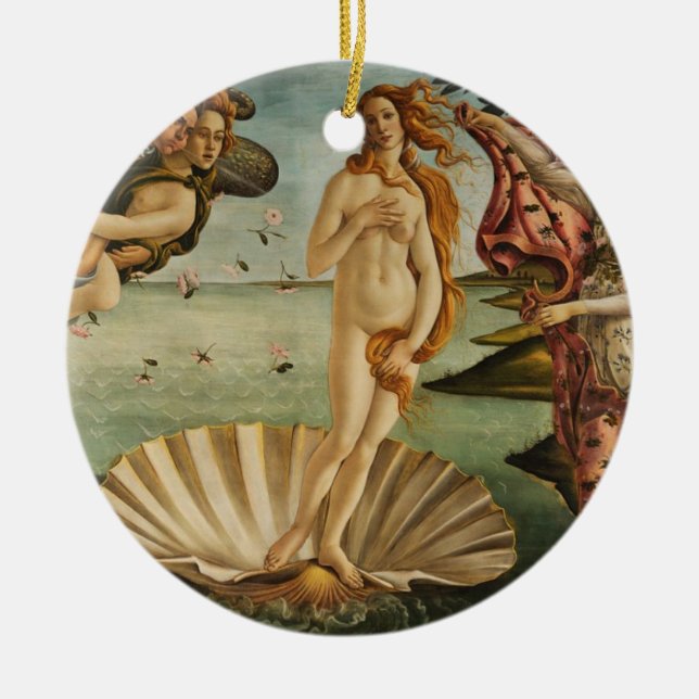 Die Geburt der Venus Keramik Ornament (Vorne)