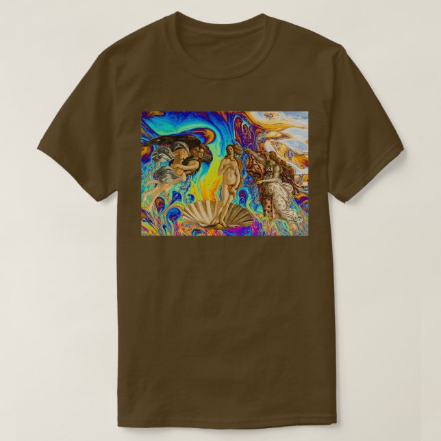 Die Geburt der Venus psychedelic 2 T-Shirt (Design vorne)