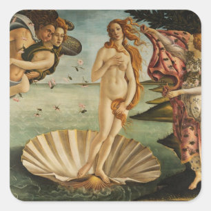 Die Geburt der Venus Quadratischer Aufkleber