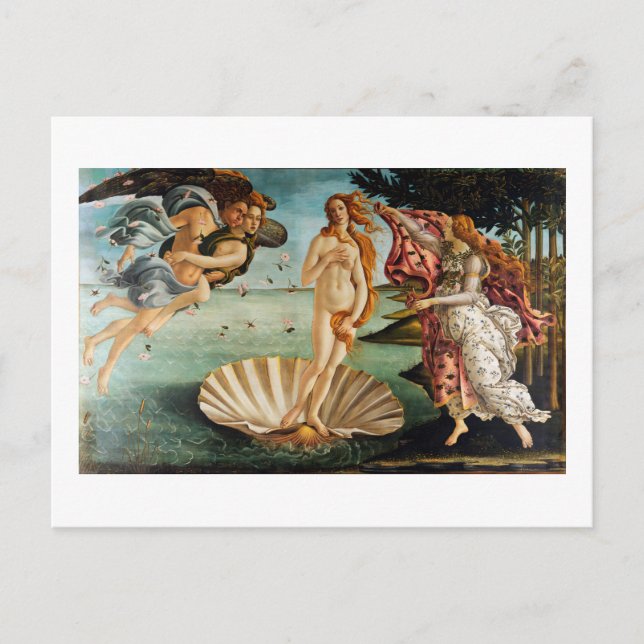 Die Geburt der Venus, Sandro Botticelli, 1485 Postkarte (Vorderseite)