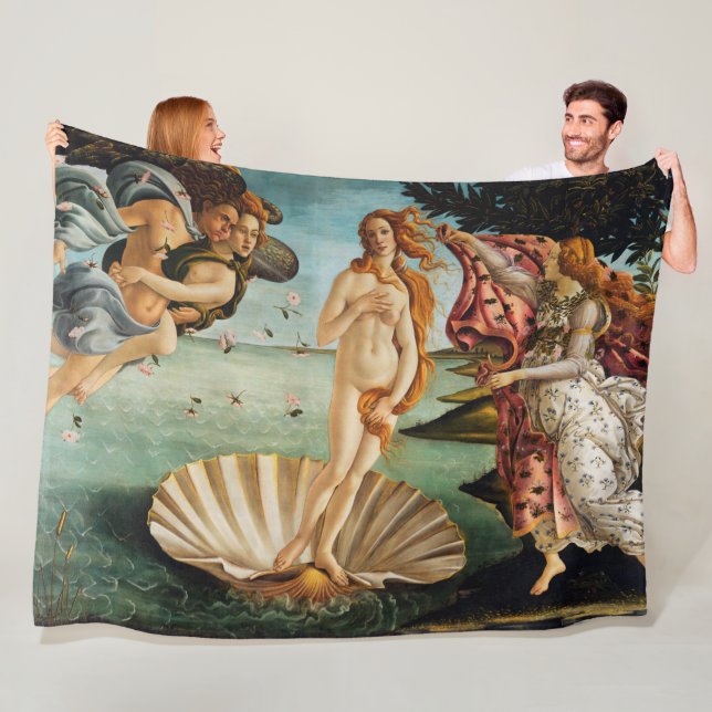 Die Geburt der Venus, Sandro Botticelli Fleecedecke (Beispiel)