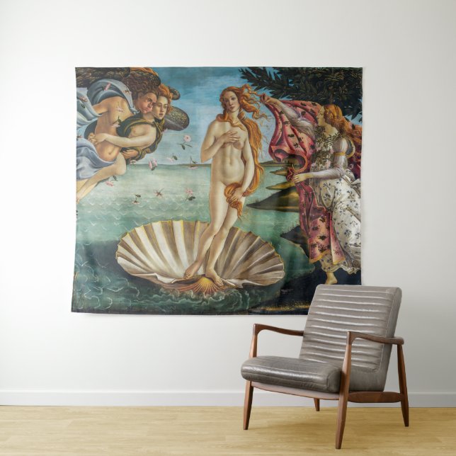 Die Geburt der Venus | Sandro Botticelli | Wandteppich (Beispiel (Horizontal))