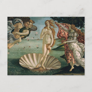 Die Geburt der Venus von Botticelli Postcard Postkarte