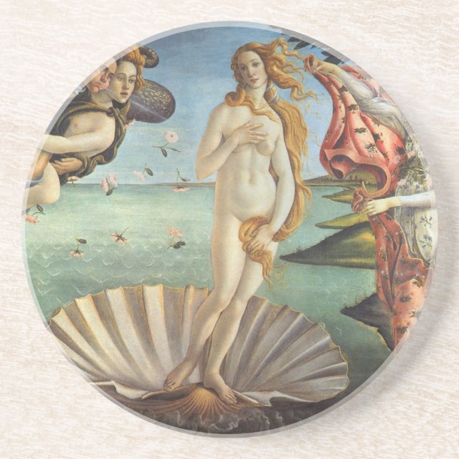 Die Geburt der Venus von Sandro Botticelli Getränkeuntersetzer (Vorne)