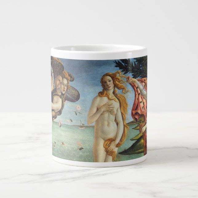 Die Geburt der Venus von Sandro Botticelli Jumbo-Tasse (Vorderseite)