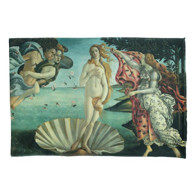Die Geburt der Venus von Sandro Botticelli  Kissenbezug (Vorderseite)