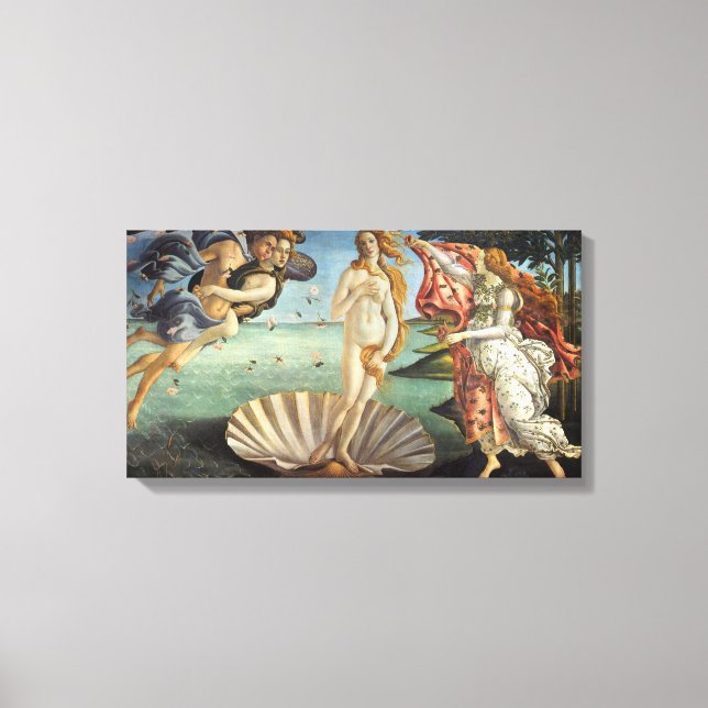 Die Geburt der Venus von Sandro Botticelli Leinwanddruck (Vorderseite)