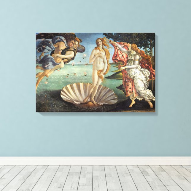 Die Geburt der Venus von Sandro Botticelli Leinwanddruck (Insitu (Holzboden))