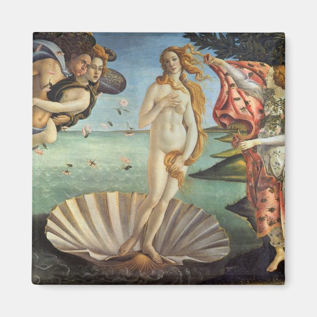 Die Geburt der Venus von Sandro Botticelli Magnet (Vorne)