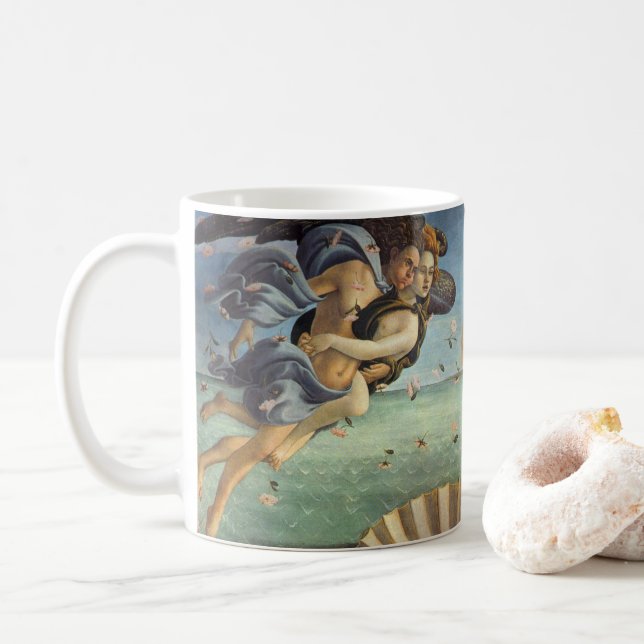 Die Geburt der Venus von Sandro Botticelli Tasse (Mit Donut)