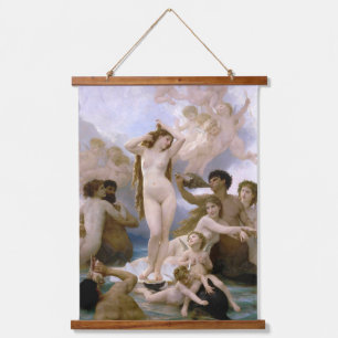 Die Geburt der Venus von William-Adolphe Bouguerea Wandteppich Mit Holzrahmen