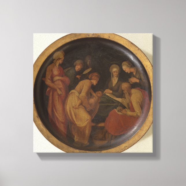 Die Geburt des Johannes des Täufer, c.1526 (Öl auf Leinwanddruck (Vorderseite)