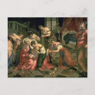 Die Geburt des Johannes des Taufers, 1550-59 Postkarte