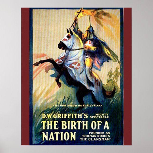 Die Geburt einer Nation (1915) Filmposter Matte Poster (Vorne)