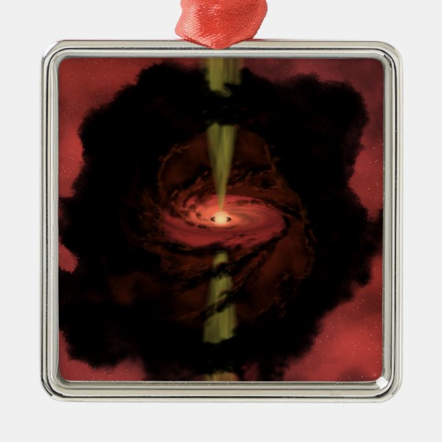 Die Geburt eines Sterns Silbernes Ornament (Vorne)