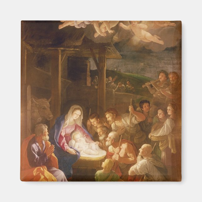Die Geburt in der Nacht, 1640 Magnet (Vorne)