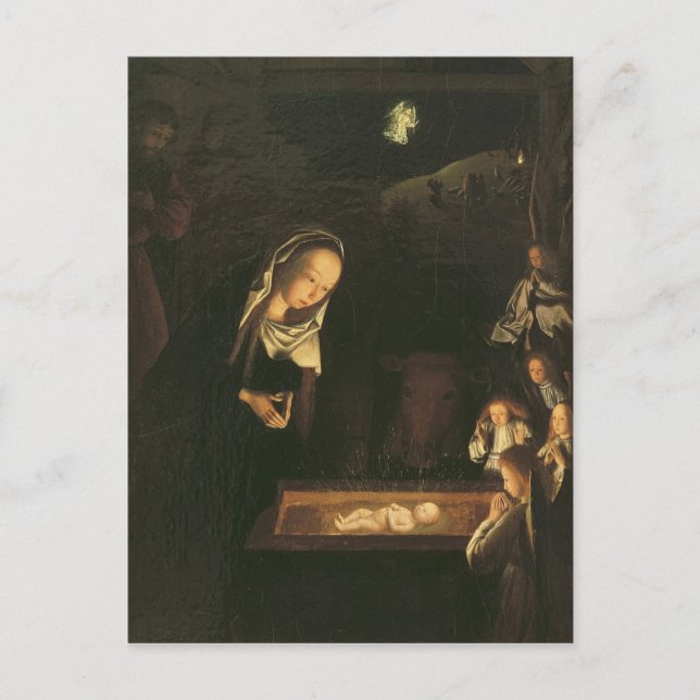 Die Geburt in der Nacht Postkarte (Vorderseite)