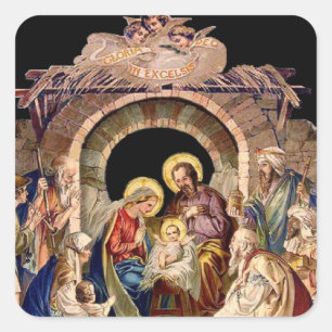 Die Geburt Jesu Aufkleber - 2