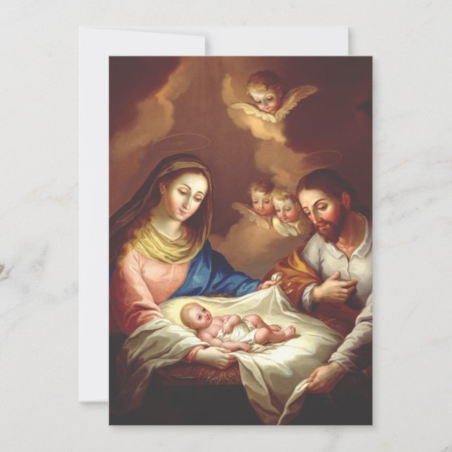 Die Geburt Jesu Christi Dankeskarte (Vorderseite)