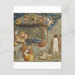 Die Geburt Jesu Christi von Giotto Feiertagspostkarte