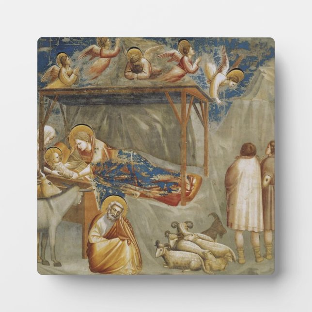 Die Geburt Jesu Christi von Giotto Fotoplatte (Vorderseite)