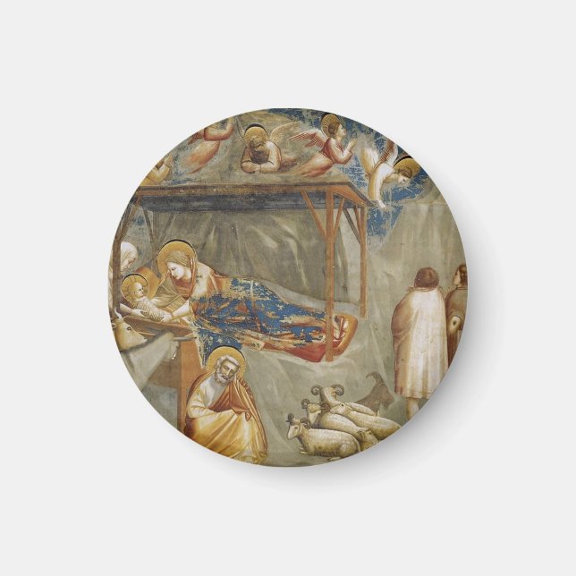 Die Geburt Jesu Christi von Giotto Magnet (Vorne)