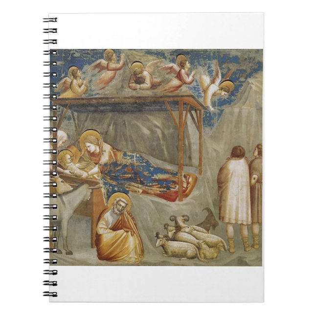 Die Geburt Jesu Christi von Giotto Notizblock (Vorderseite)