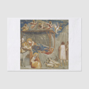 Die Geburt Jesu Christi von Giotto Seidenpapier