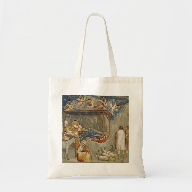 Die Geburt Jesu Christi von Giotto Tragetasche (Vorne)
