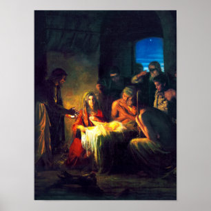 Die Geburt Jesu durch Carl Bloch Poster