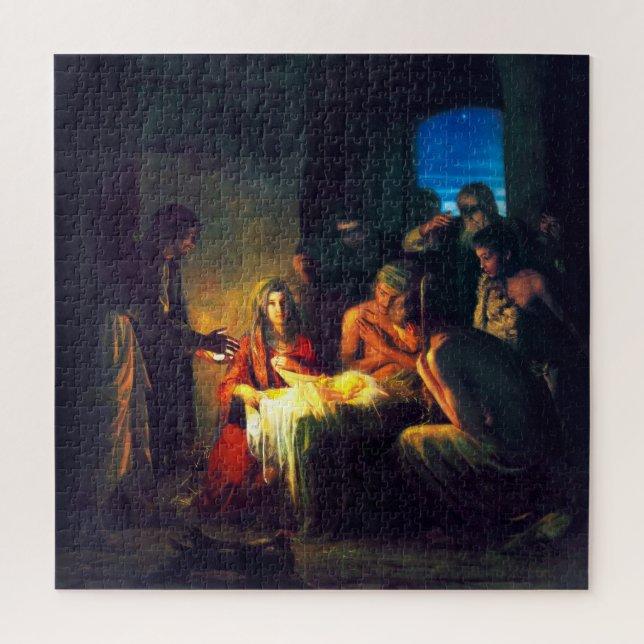 Die Geburt Jesu durch Carl Bloch Puzzle (Vertikal)