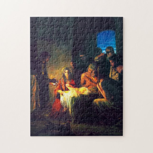 Die Geburt Jesu durch Carl Bloch Puzzle (Vertikal)