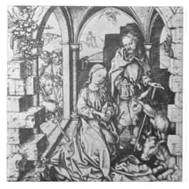 Die Geburt Jesu (von Martin Schongauer) Fliese