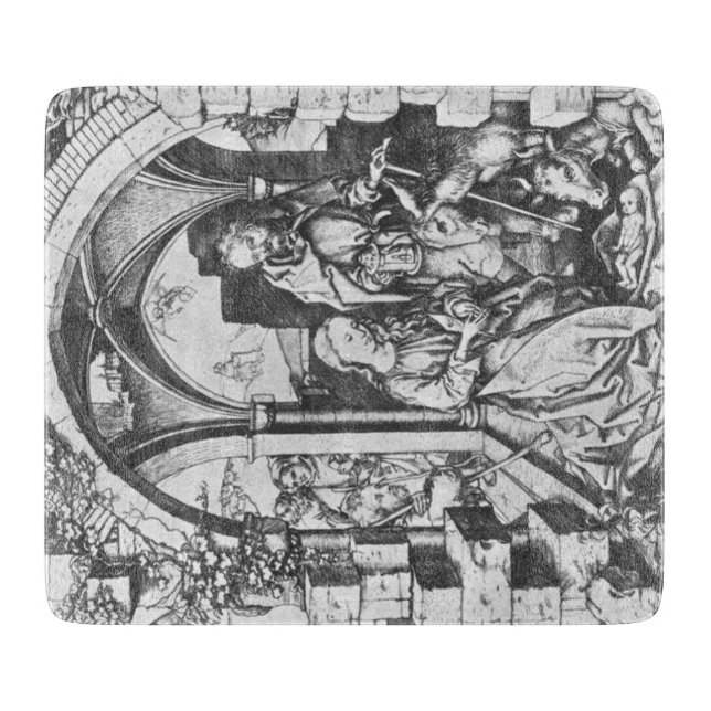 Die Geburt Jesu (von Martin Schongauer) Schneidebrett (Vorderseite)