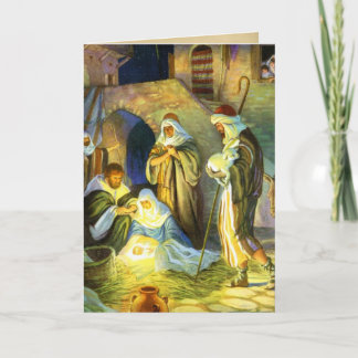 Die Geburt Jesu Weihnachtskarte Feiertagskarte