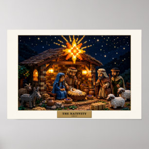 Die Geburt — Kunst aus Bausteinen Poster