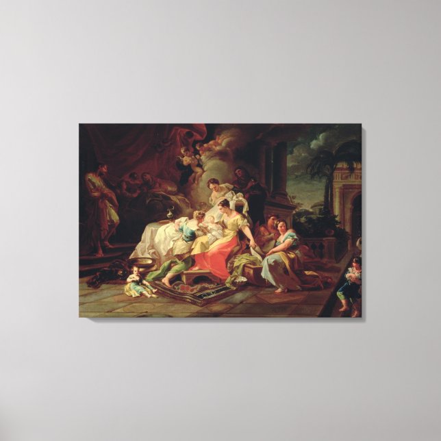 Die Geburt Maria, c.1753 (Öl auf Leinwand) Leinwanddruck (Vorderseite)