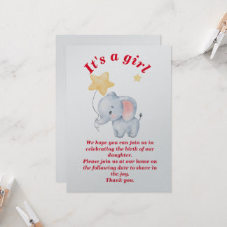 die Geburt unserer Tochter feiern Einladung