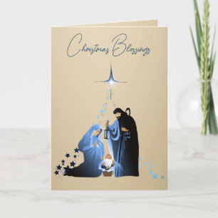 Die Geburt von Baby Jesus Weihnachtsgrüße Feiertagskarte